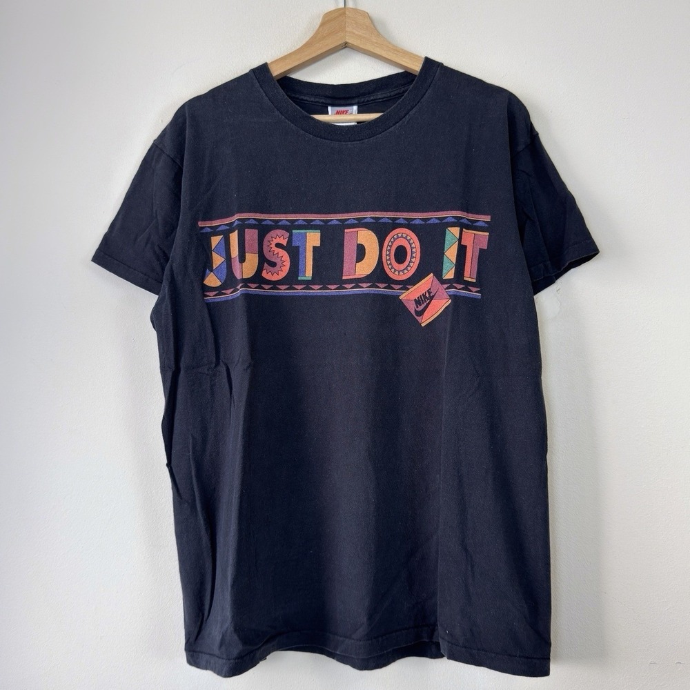 Vintage 90s Nike Urban Jungle Spike Lee Graphic Single Stitch Black Tee Shirt XL
